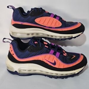 Nike Air Max 98 GS 'Blue Ember' Youth Shoe Size 5.5Y  | BV4872 401
